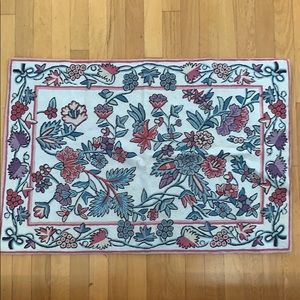 Embroidered rug